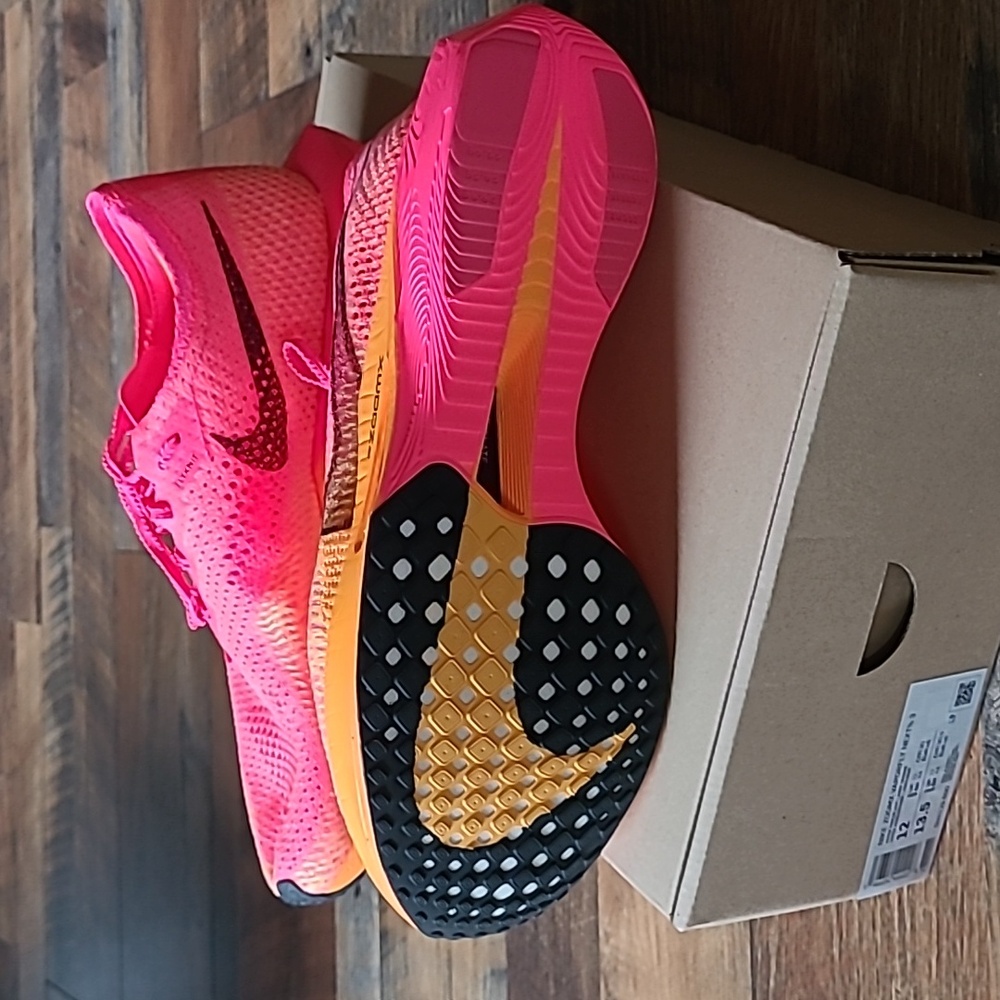 Nike Zoomx Vaporfly Next% 3 Hyper Pink Black Laser Orange Running Shoe Size 12